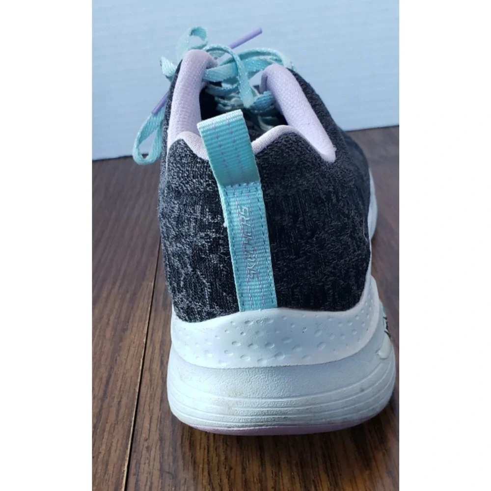 Skechers Comfy Wave Woman's Arch Fit Size 11 Black Lavender Shoes - Picture 13 of 15